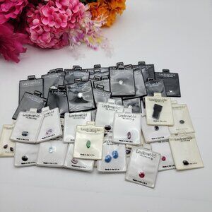 Lindenwold Fine Jewelers Loose CZ And Assorted Gemstones Lot Of 53 Pieces/Pckgs